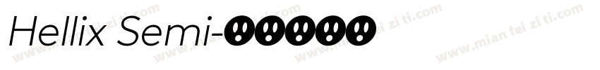 Hellix Semi字体转换
